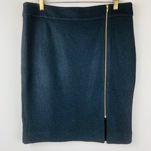 Banana Republic Wool Skirt with gold zipper